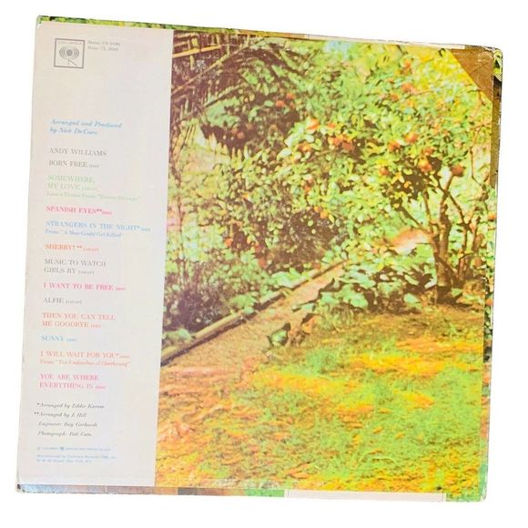 Andy Williams, The Shadow of Your Smile & Born Free 2 LP Vinyl CS-9299, CS-9480 - Picture 11 of 12